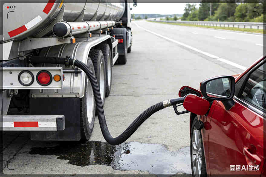 察右前旗汽车救援送水案例